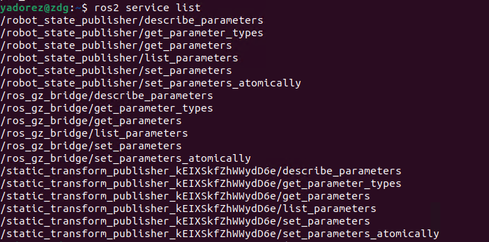 service list
